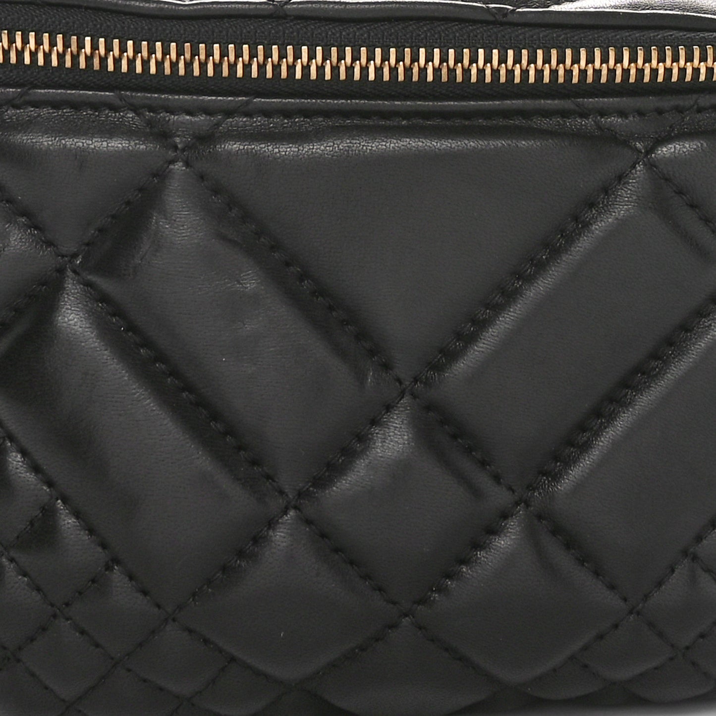 Nappa Quilted Belt Bag Black