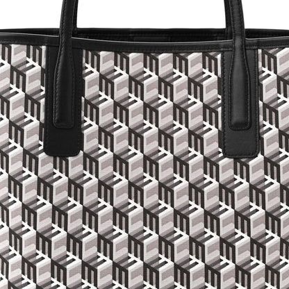 MCM Visetos Small Liz Reversible Shopper Tote Black 13 of 19