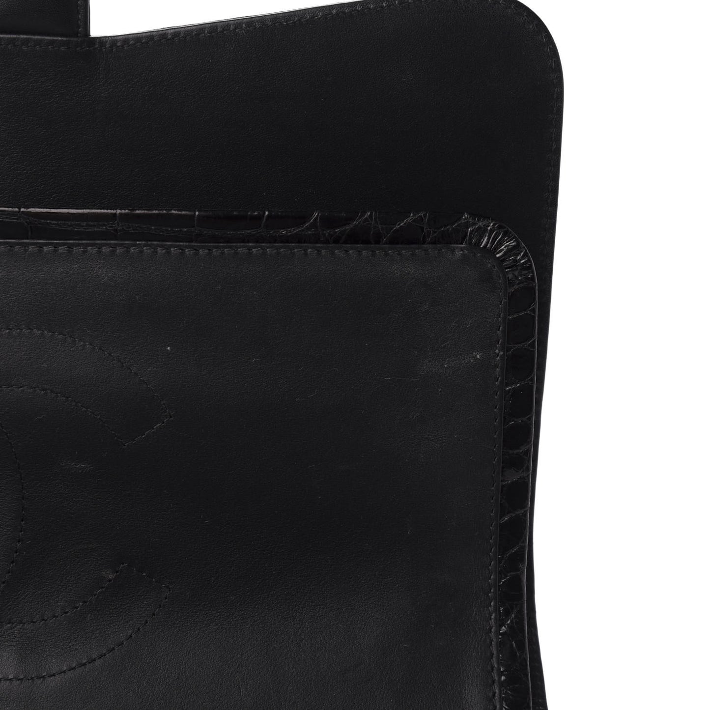 Alligator Jumbo Double Flap Black