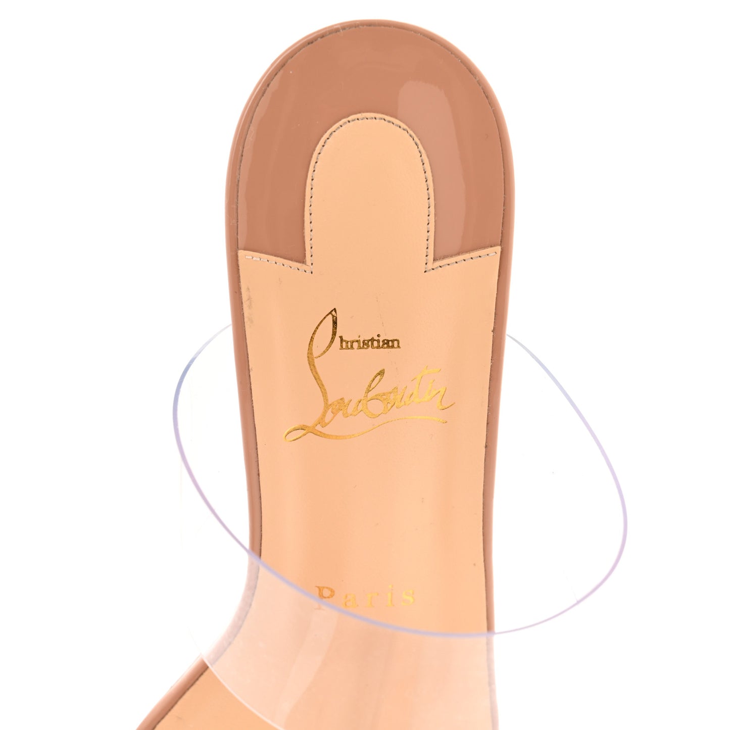 Patent PVC Just Nothing 85 Slide Sandals 39 Nude
