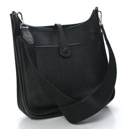 Hermes Taurillon Clemence Evelyne II Black 2 of 8