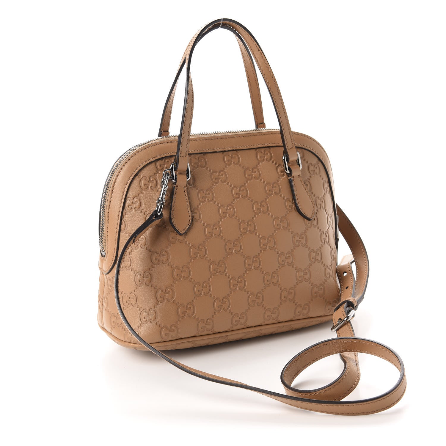 Gucci Guccissima Mini Dome Bag Whiskey 3 of 10