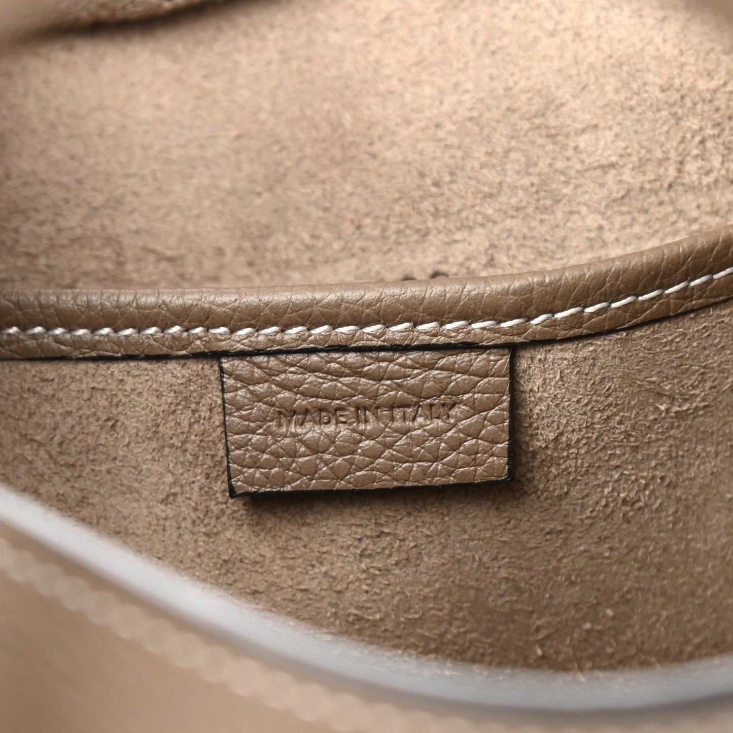 Drummed Calfskin Nano Luggage Souris
