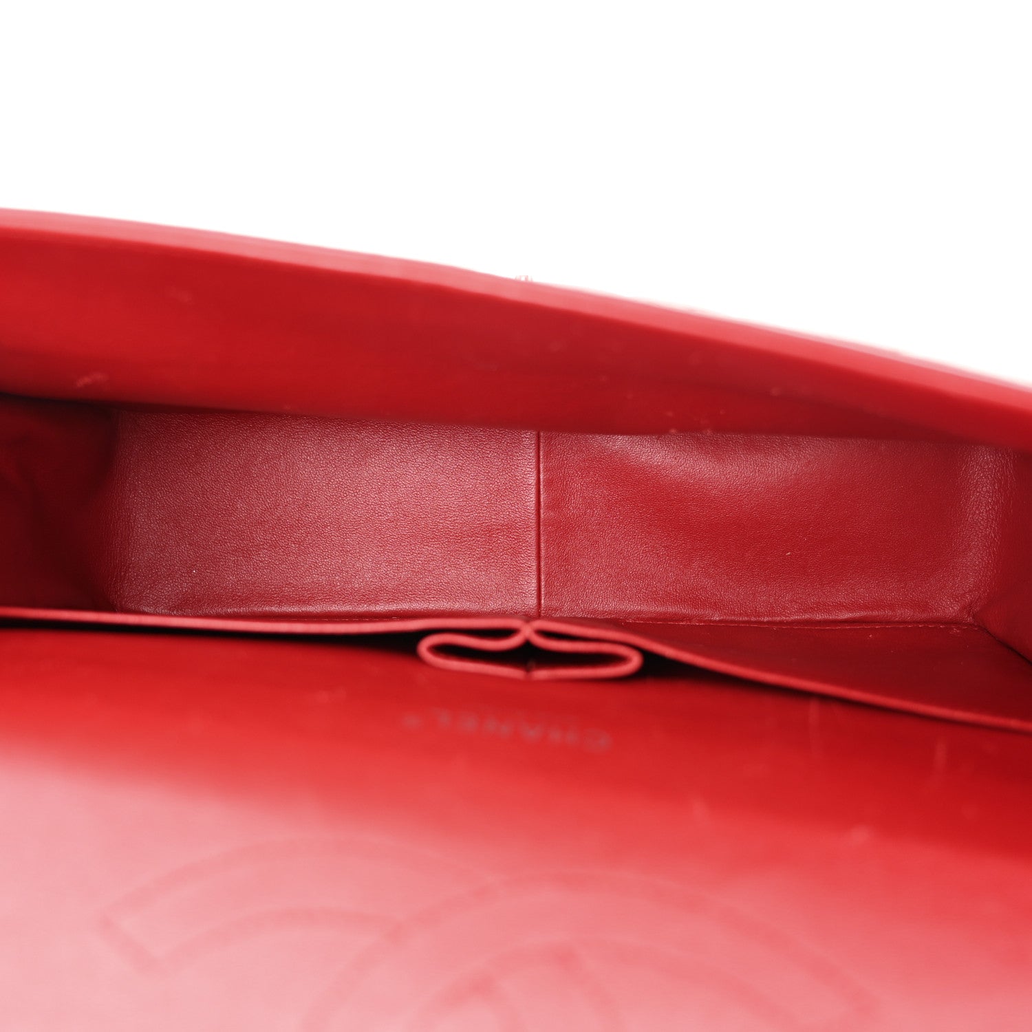 Chanel Lambskin Quilted Maxi Double Flap Red 5 of 13