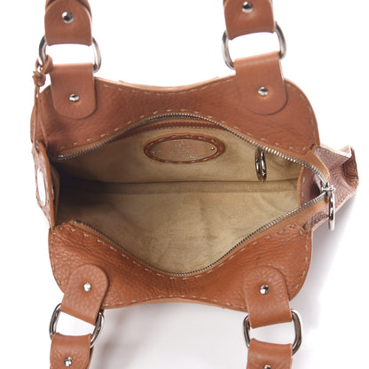 Fendi Calfskin Romano Selleria Diablo Shopper Camel 5 of 10