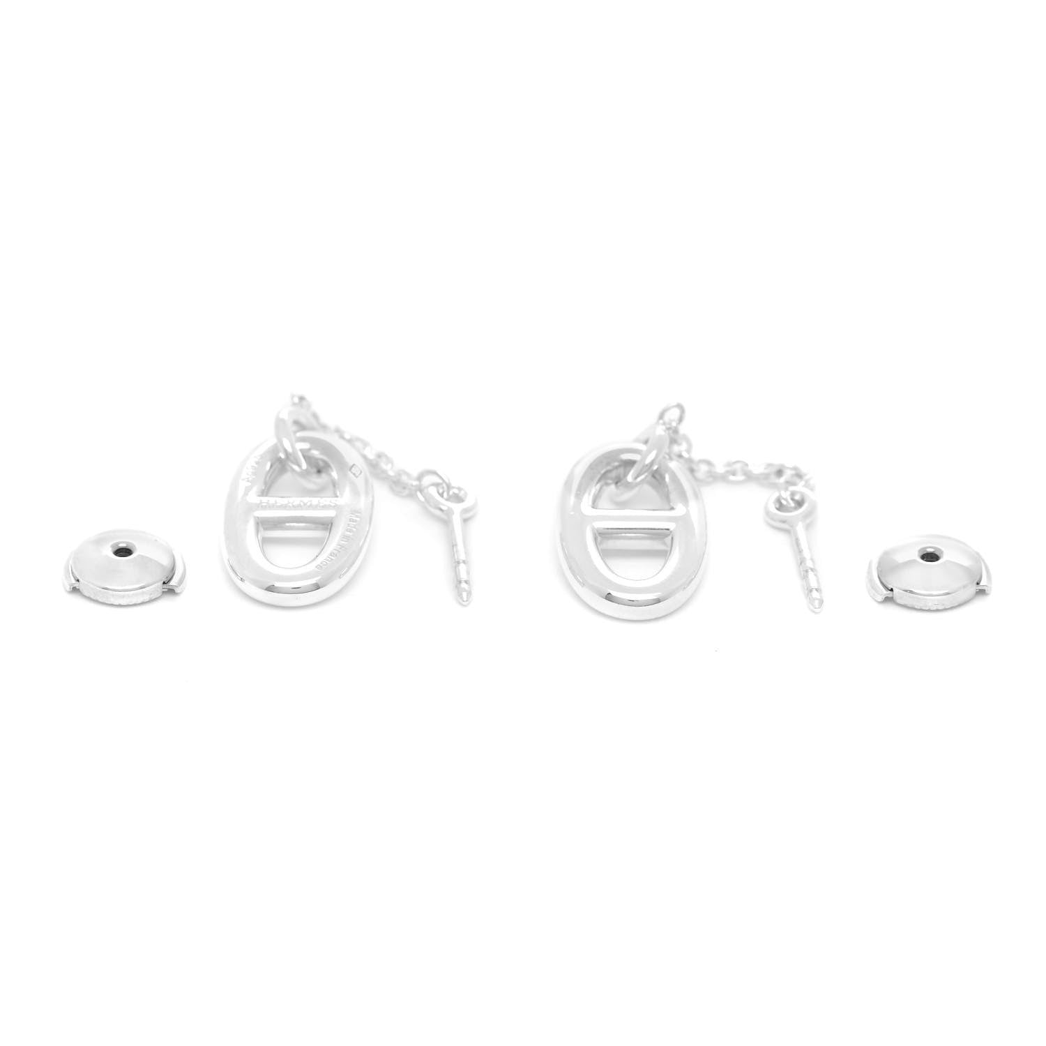 Hermes Sterling Silver Farandole Drop Earrings 4 of 6