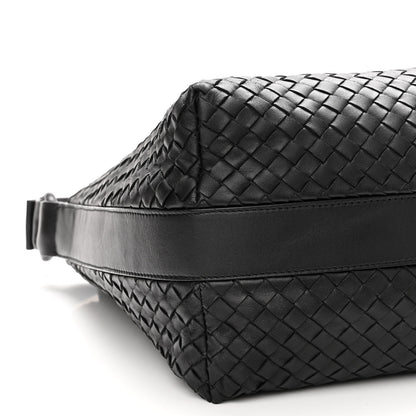 Bottega Veneta Nappa Intrecciato Shoulder Bag Black 7 of 9