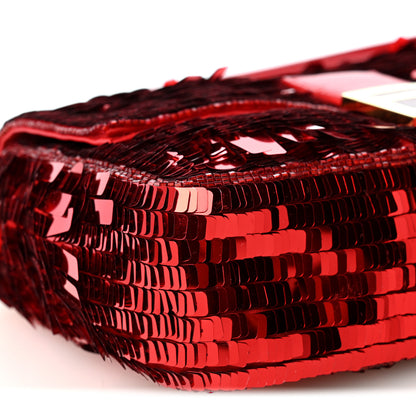 Fendi Sequin Paillettes Shiny Nappa Sex and the City Baguette Caipiroska 9 of 10