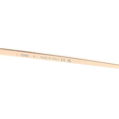 Fendi Metal Crystal Fendi First Oval Sunglasses FE4075US Gold Pink 5 of 8