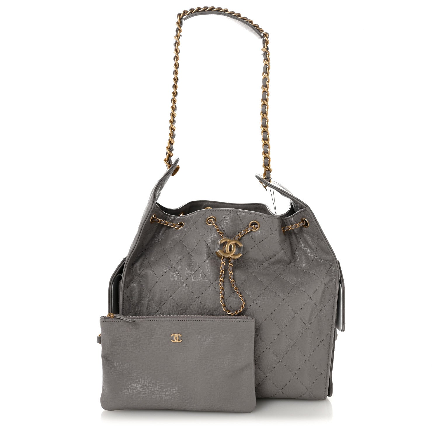 Chanel Caviar Quilted Medium Chanel 25 Handbag Dark Grey 3 of 11