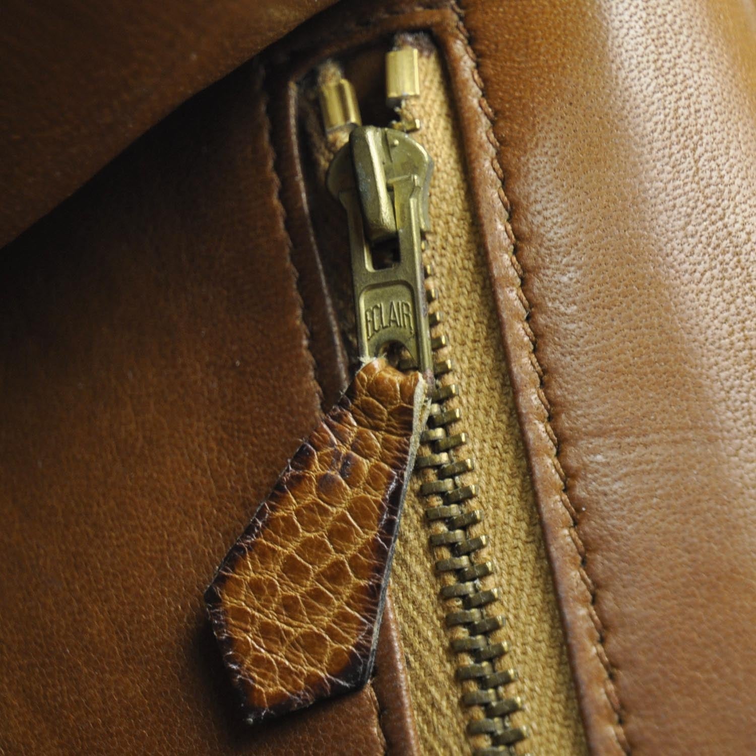 Hermes Ostrich Annie Clutch Bag Gold 10 of 10