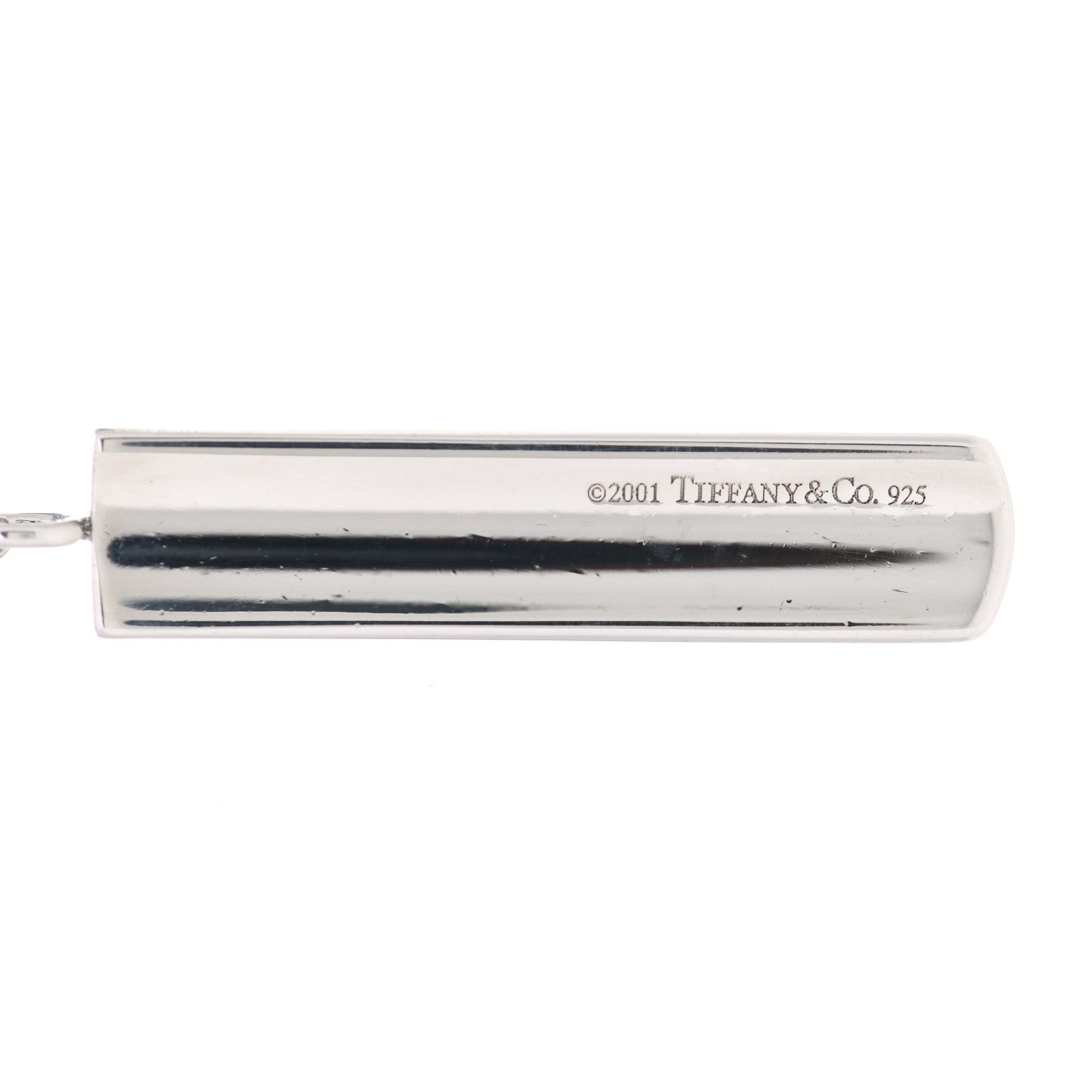 Tiffany Sterling Silver 1837 Bar Pendant Necklace 5 of 7