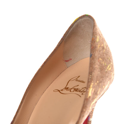Christian Louboutin Liege Lame Decoltish 100 Pumps 35.5 Multicolor 8 of 9