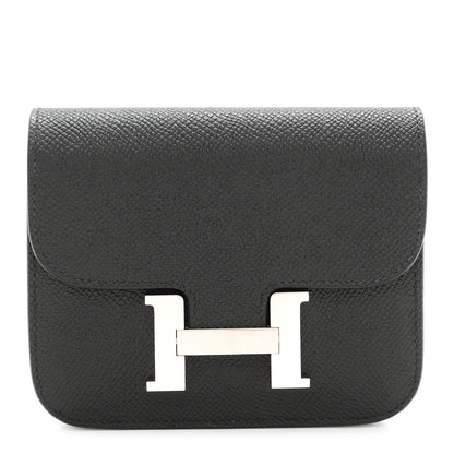 Hermes Epsom Constance Slim Wallet Black 1 of 8