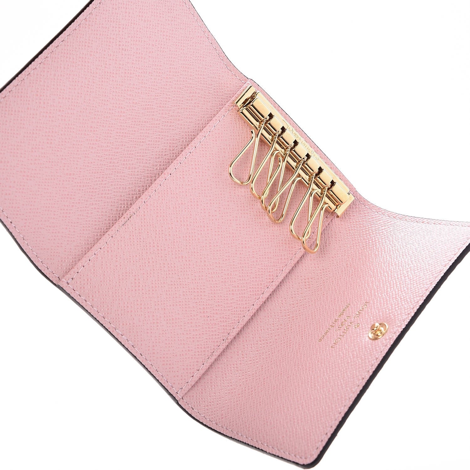 Louis Vuitton Damier Ebene Multicles 6 Key Holder Rose Ballerine 6 of 9
