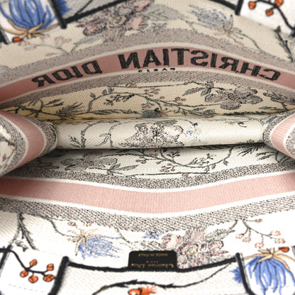 Christian Dior Canvas Embroidered Medium Rosa Mutabilis Book Tote Multicolor 5 of 10