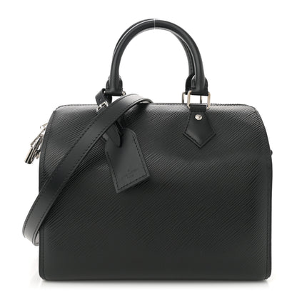 Louis Vuitton Epi Speedy Bandouliere 25 Black 1 of 10