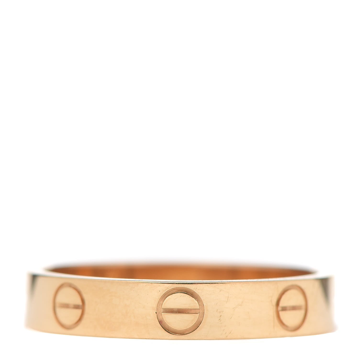 Cartier 18K Yellow Gold 3.5mm LOVE Wedding Band Ring 54 6.75 3 of 6