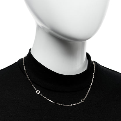 Gucci 18K Yellow Gold Running GG Station Necklace 2 of 6