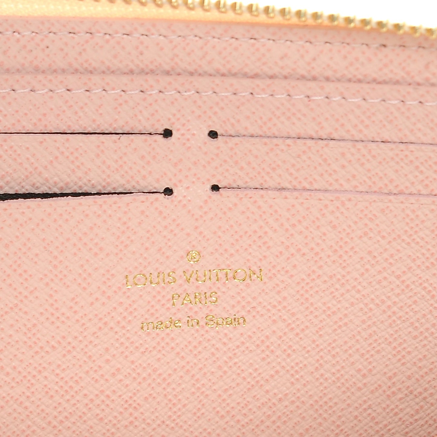 Damier Azur Clemence Wallet Rose Ballerine