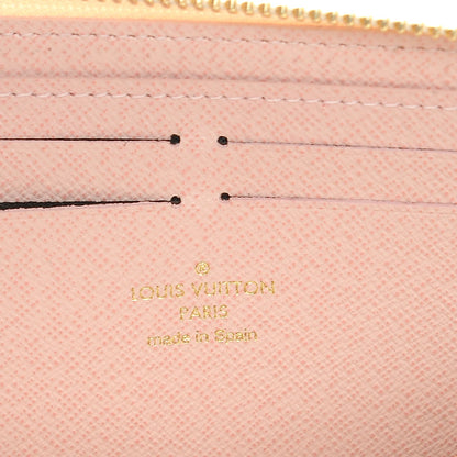 Louis Vuitton Damier Azur Clemence Wallet Rose Ballerine 6 of 8