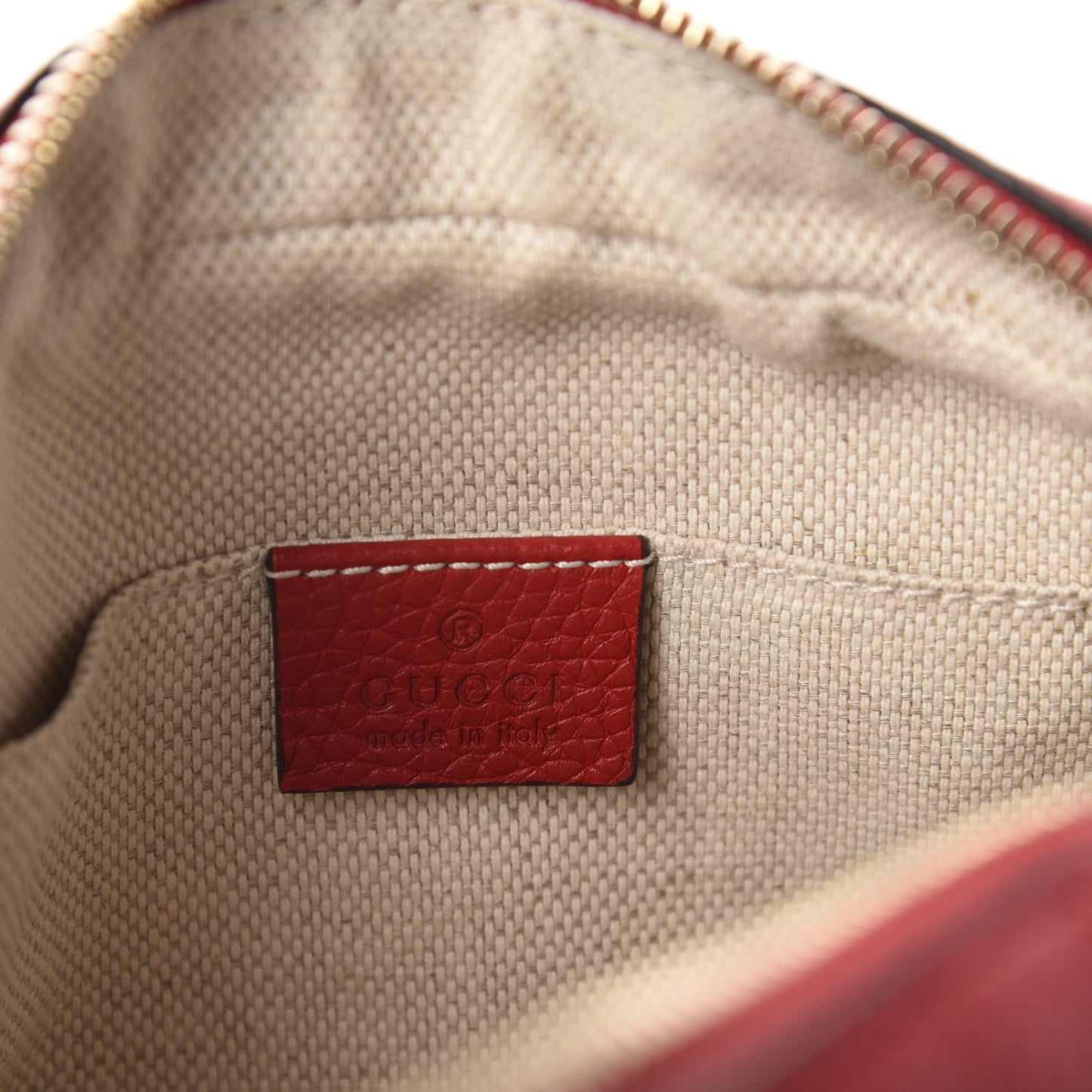 Pebbled Calfskin Small Soho Disco Bag Tabasco Red