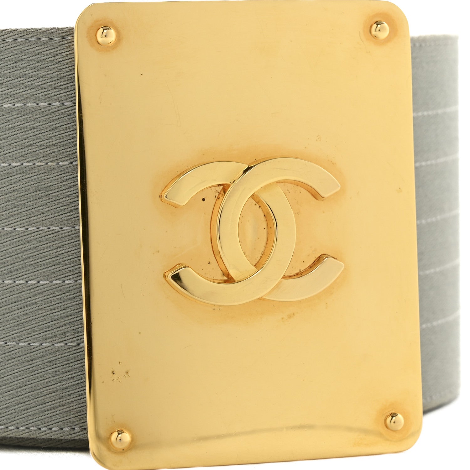 Chanel Jersey CC Wide Belt 80 32 Grey 7 of 8