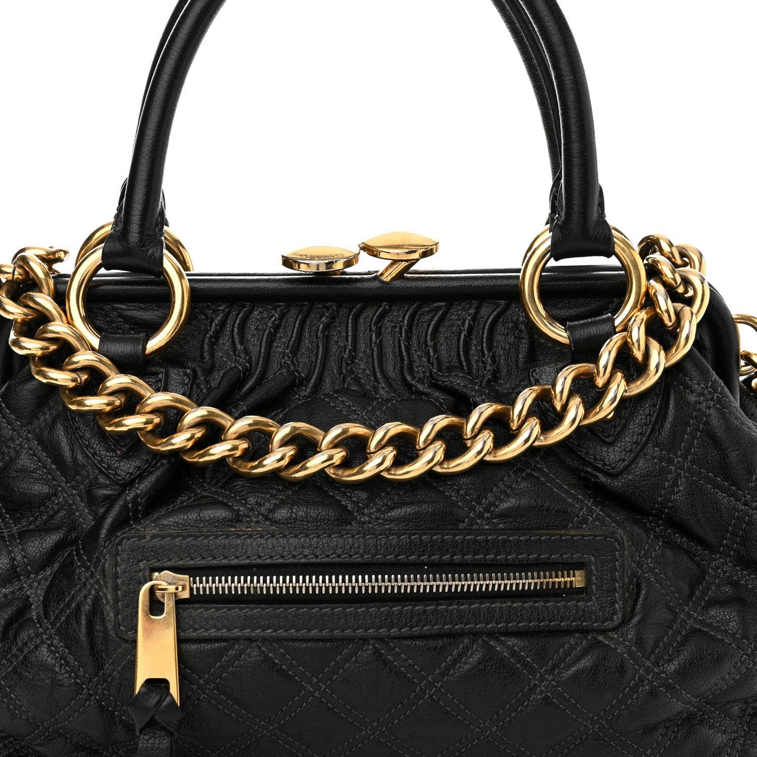 Marc Jacobs Calfskin Quilted Stam Black 8 of 16