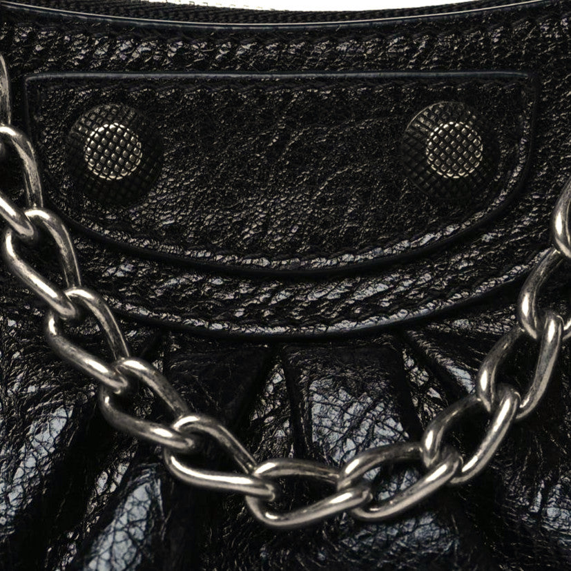 Balenciaga Agneau Arena Le Cagole Mini Purse With Chain Black 6 of 10