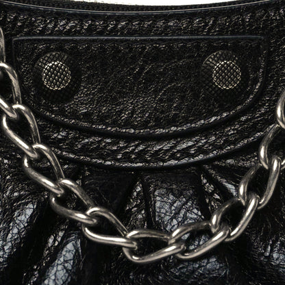 Balenciaga Agneau Arena Le Cagole Mini Purse With Chain Black 6 of 10