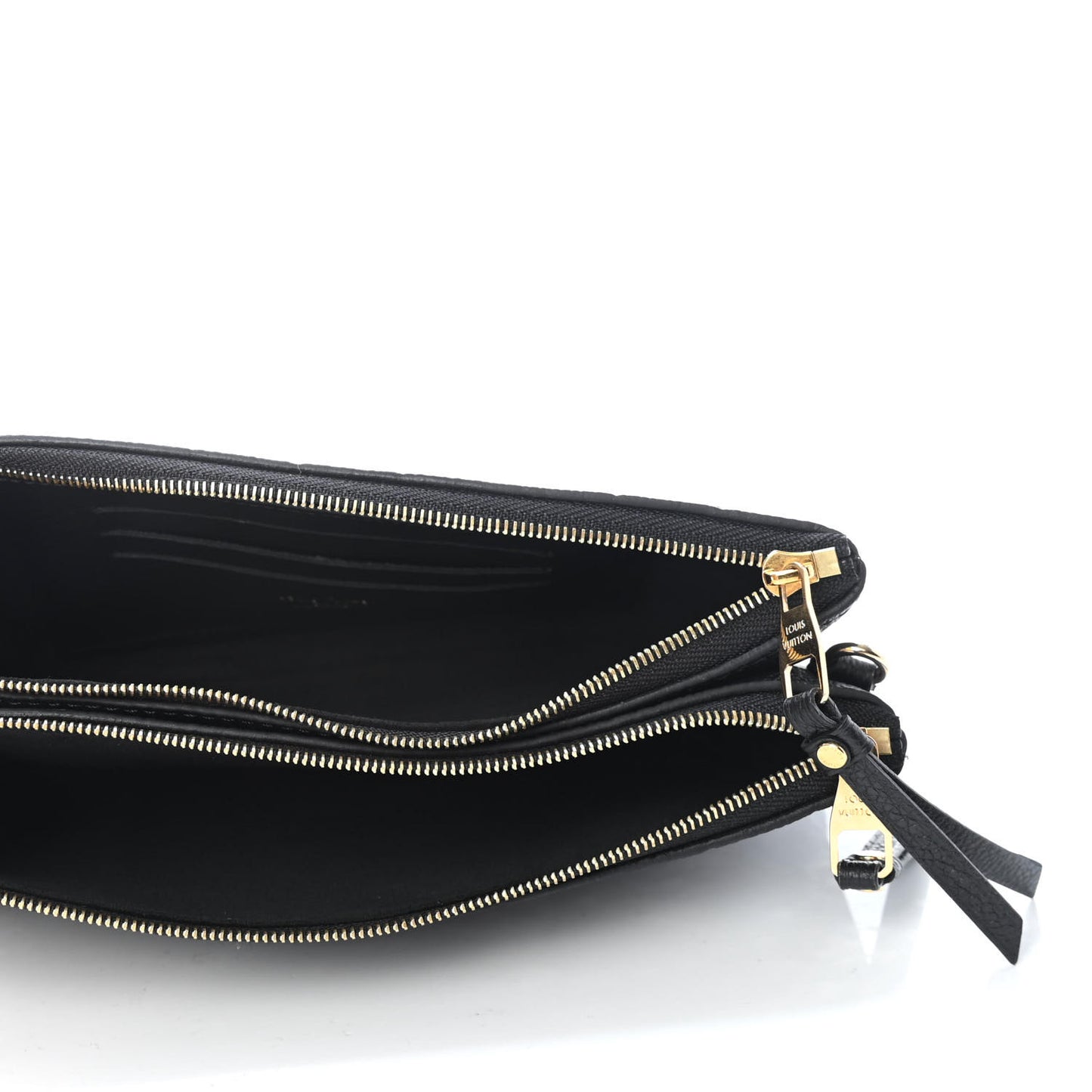Empreinte Double Zip Pochette Black