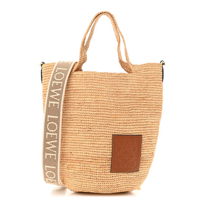 Loewe Raffia Mini Slit Tote Bag Natural Tan 1 of 10