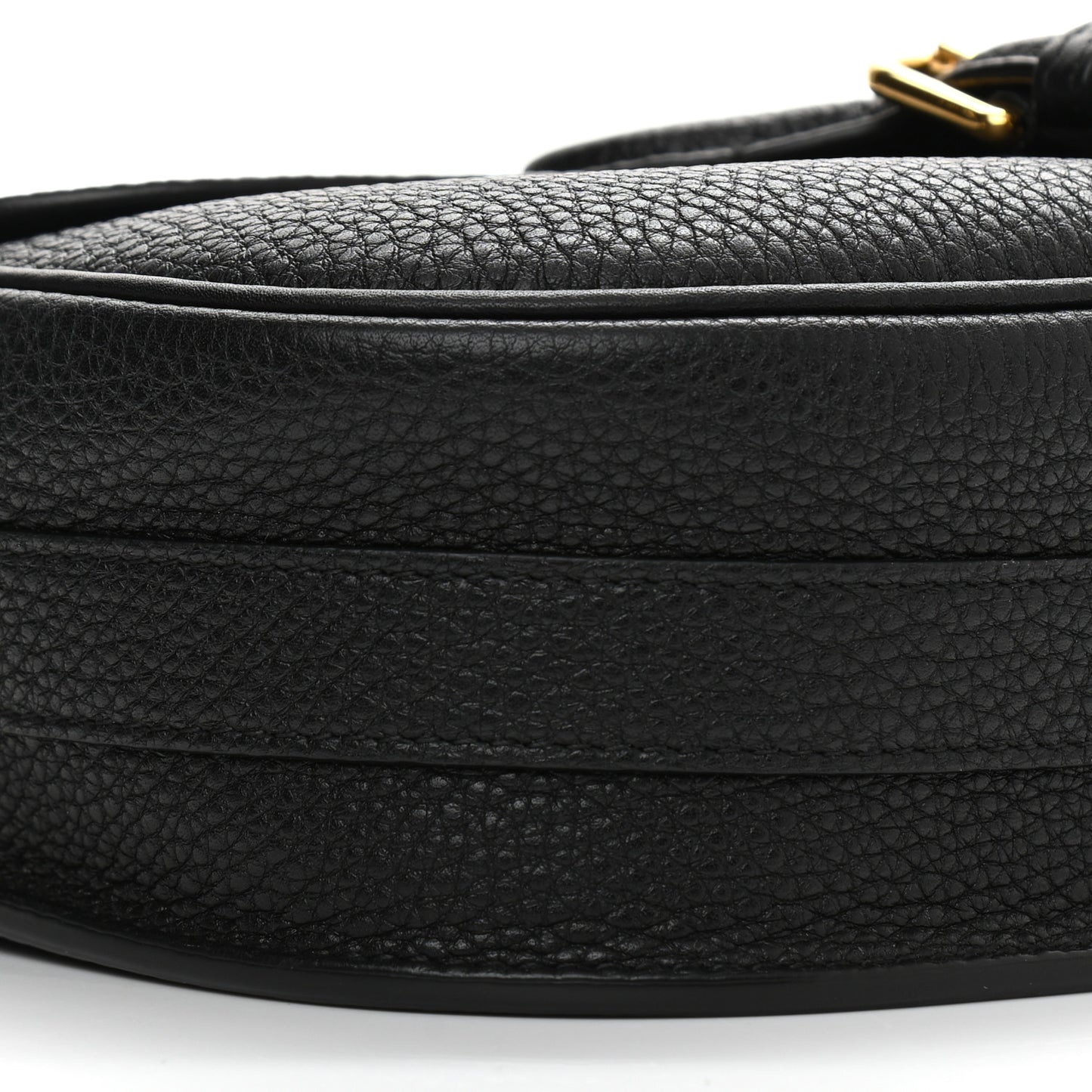 Grained Calfskin Medium Bobby Flap Black