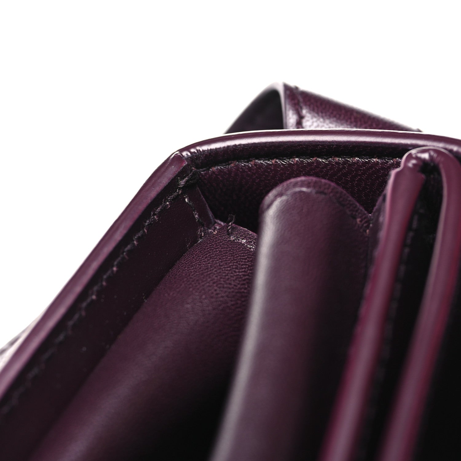 Bottega Veneta Box Calfskin Nappa Clip Bag Grape 10 of 10