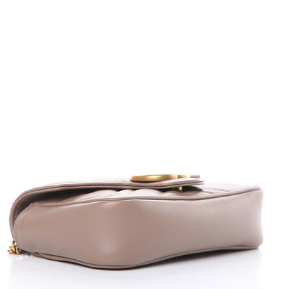 Gucci Calfskin Matelasse Super Mini GG Marmont Shoulder Bag Porcelain Rose 4 of 10