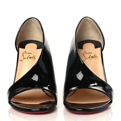 Christian Louboutin Patent Phoebe Asymmetric 100 Pumps 36.5 Black 2 of 9