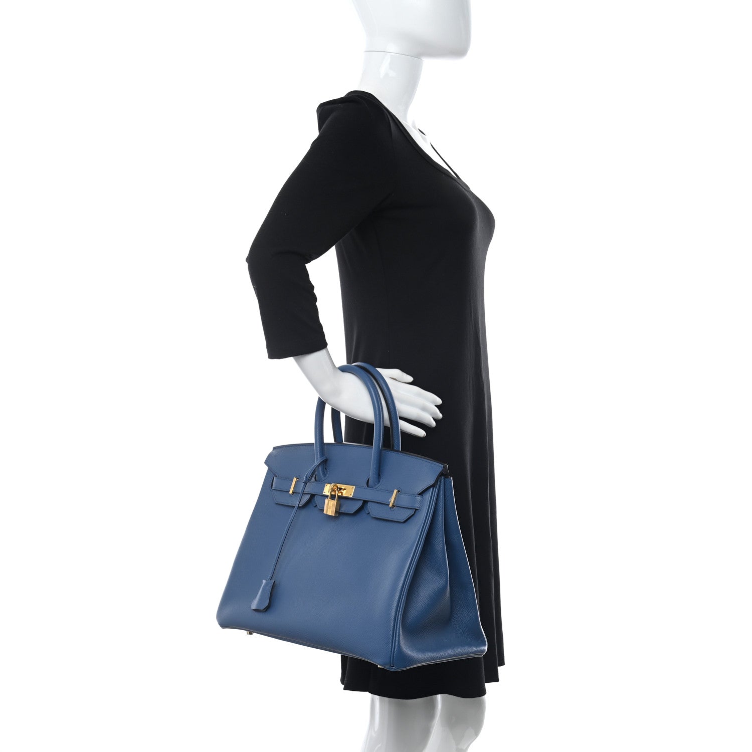 Hermes Epsom Birkin 35 Bleu Agate 2 of 10