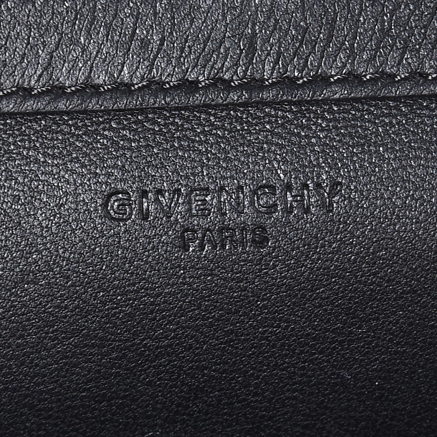 Givenchy Calfskin Triangle Studded Pandora Chain Wallet Black 6 of 6
