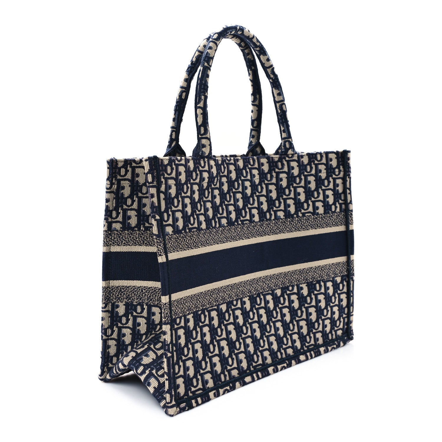 Christian Dior Oblique Medium Book Tote Blue Multicolor 2 of 10