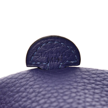 Hermes Taurillon Clemence Amazone Evelyne TPM Bleu Encre 7 of 10