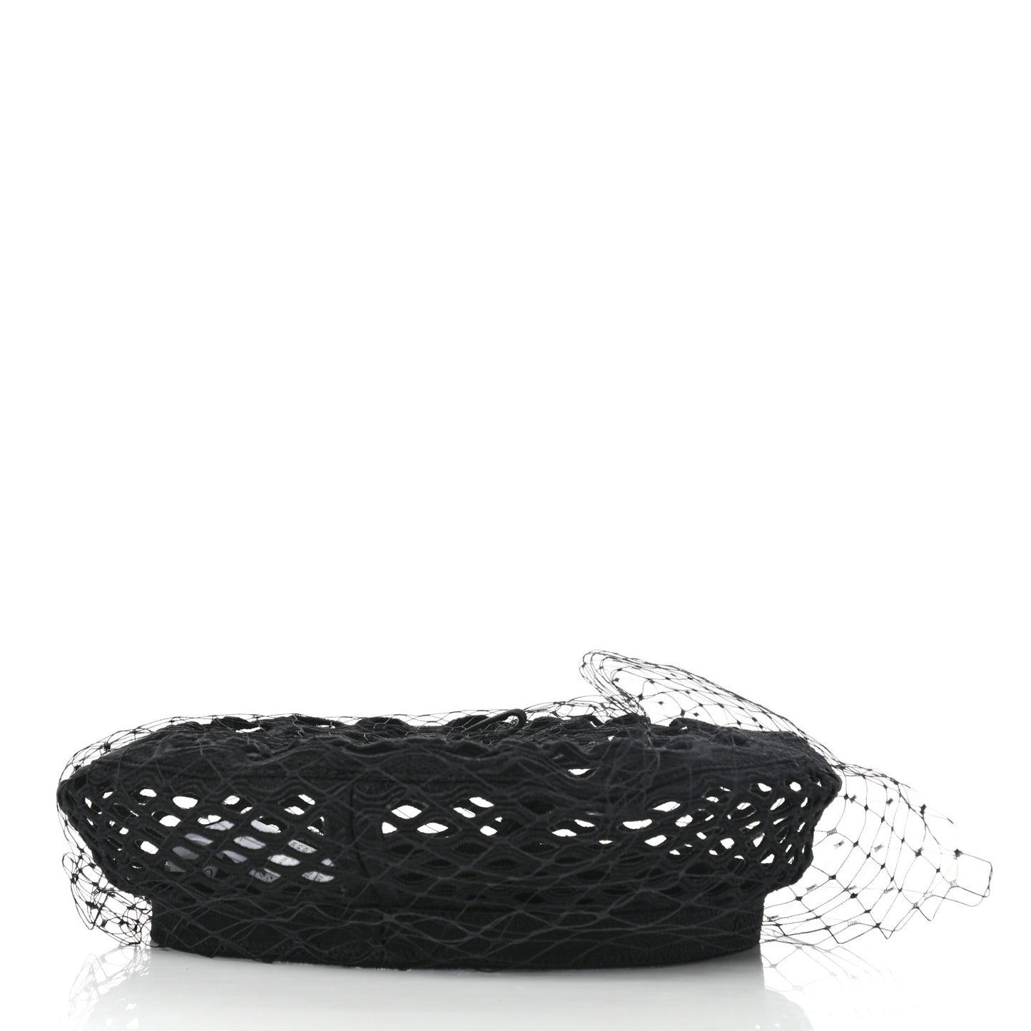 Mesh Arty Veil Beret 58 Black