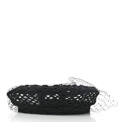 Christian Dior Mesh Arty Veil Beret 58 Black 5 of 9