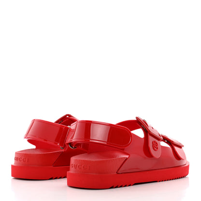 Gucci Rubber Mini Double G Womens Isla Dad Sandals 35 Maple Red 4 of 8