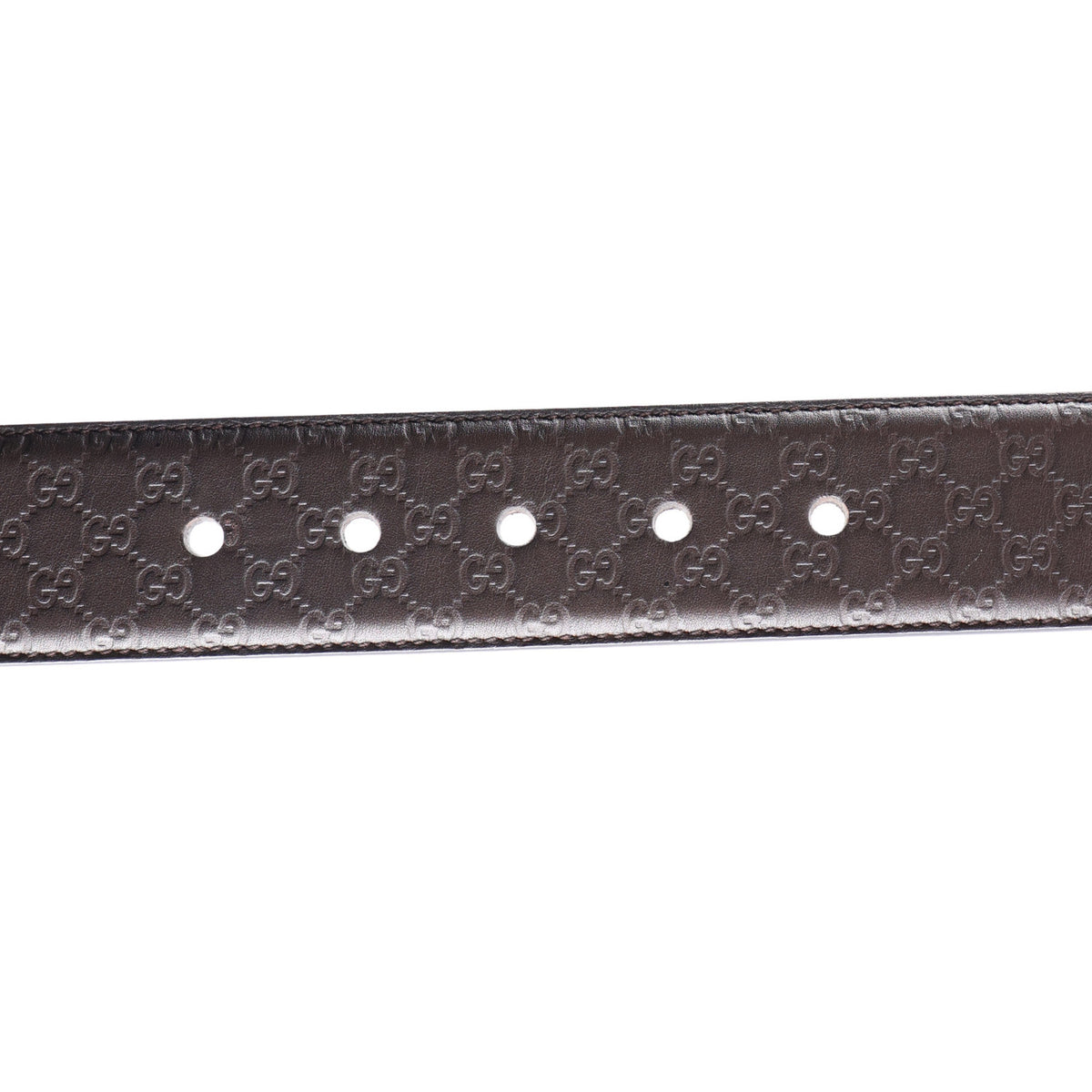 Gucci Soft Microguccissima 40mm Belt 75 30 Dark Brown 3 of 5