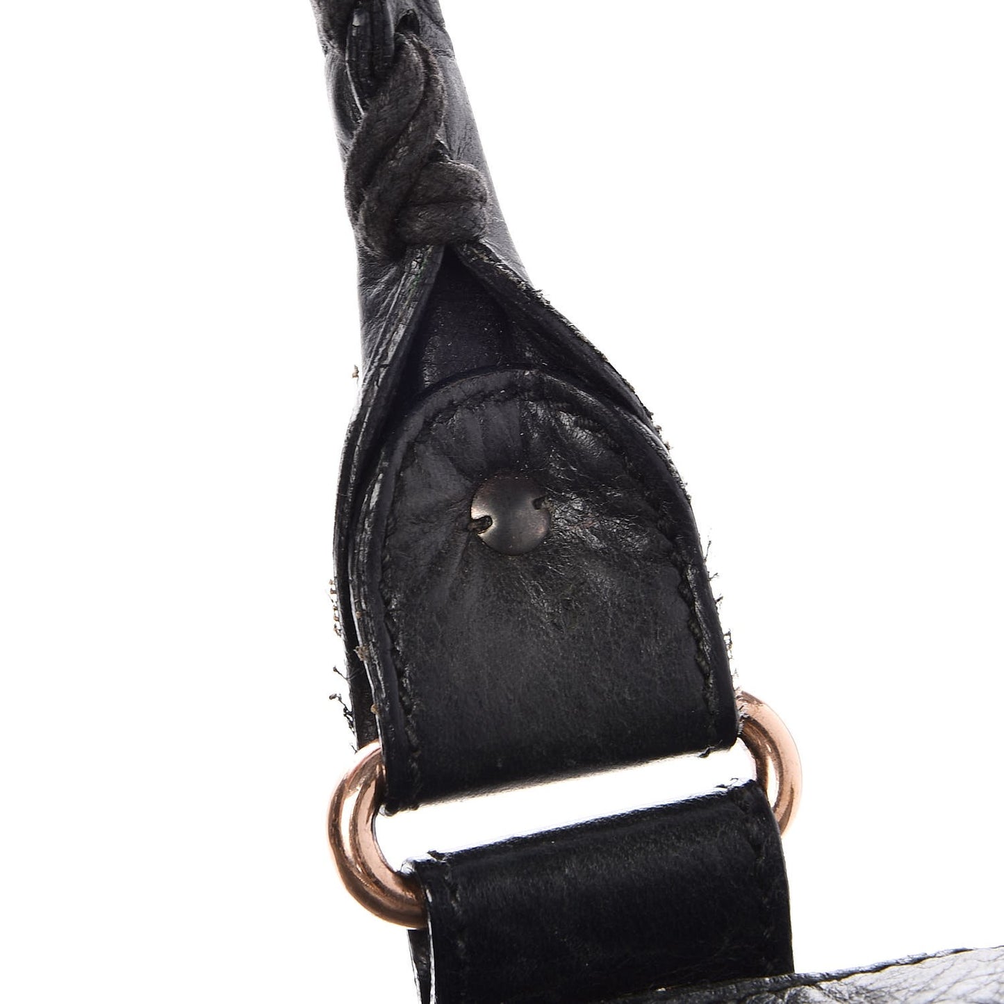 Agneau Giant 21 Rose Gold Hardware Work Black