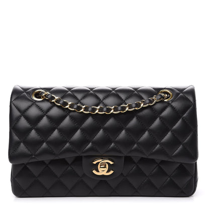 Chanel Lambskin Quilted Medium Double Flap Black 1 of 15