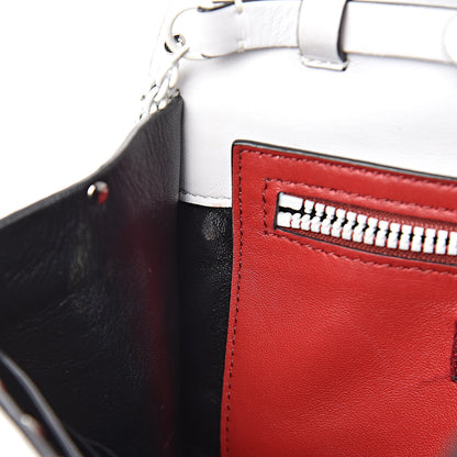 Valentino Garavani Lambskin Free Rockstud Spike Wallet on Chain Optic White 8 of 17