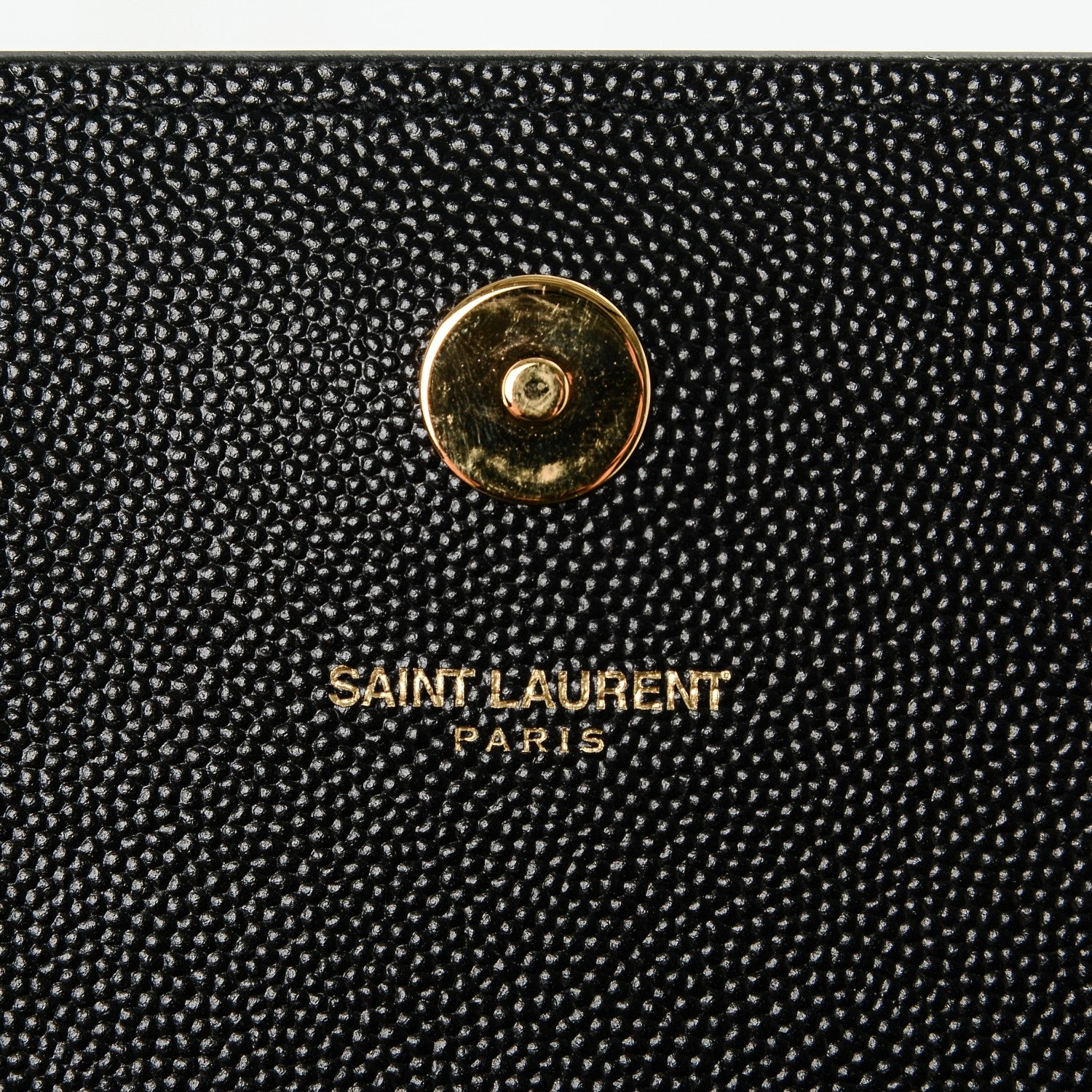 Saint Laurent Grain De Poudre Classic Monogram Clutch Black 6 of 6