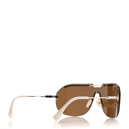 Fendi FF Shield Sunglasses FF M0098/S Brown 4 of 7