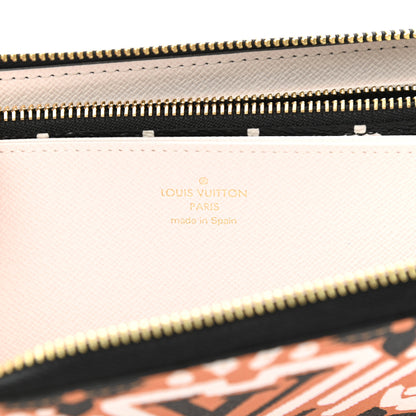Louis Vuitton Monogram Giant Crafty Zippy Wallet Creme Caramel 6 of 8